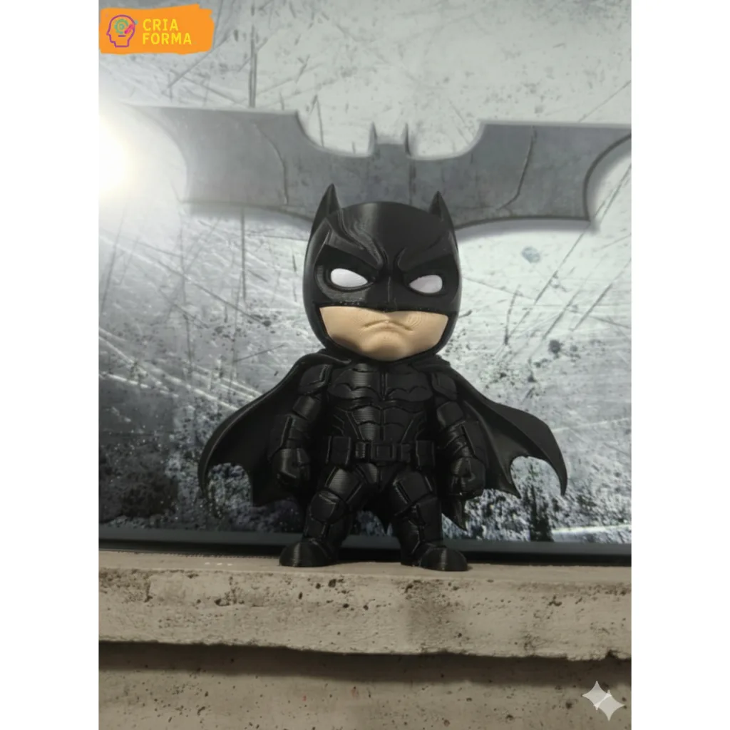 Boneco Decorativo Estilo Batman – Impressão 3D em PLA – 11 cm