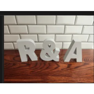 Letras Decorativas 3D Personalizadas - Impressão sob Medida - Nome, Iniciais ou Frases - Cria Forma